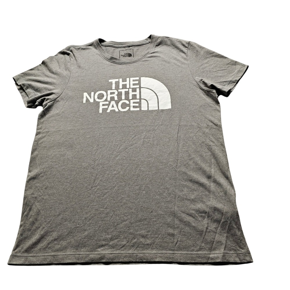 The North Face Graphic Logo T-Shirt Womens Medium Gray NF0A4QQBDYY Outdoor Tee